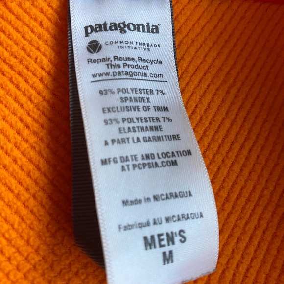 Patagonia Men's Adze Hybrid Jacket in Orange - Picture 10 of 10
